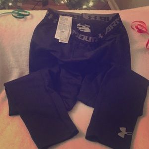 Boys Under Armour Tights Youth Lg